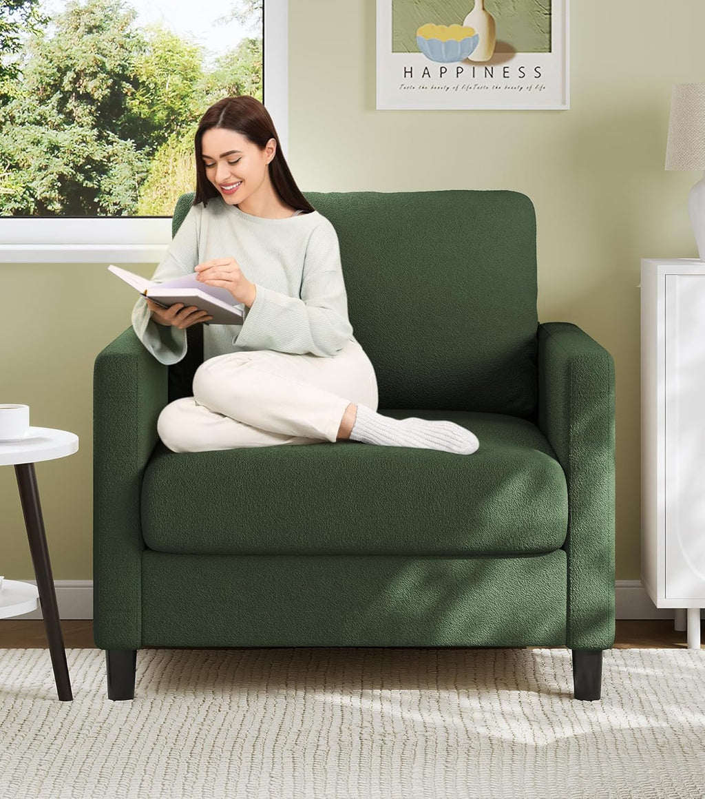 Loveseat Sofa 51 Love Seat Comfy Corduroy Small Loveseat Tool-Free Setup Couch