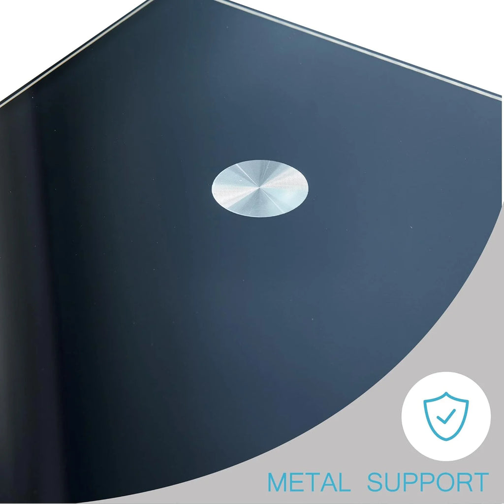 Living Room Rectangle Coffee Table, Tea Table Suitable for Waiting Room, Modern Side Coffee Table with Wooden Leg, Glass Tabletop