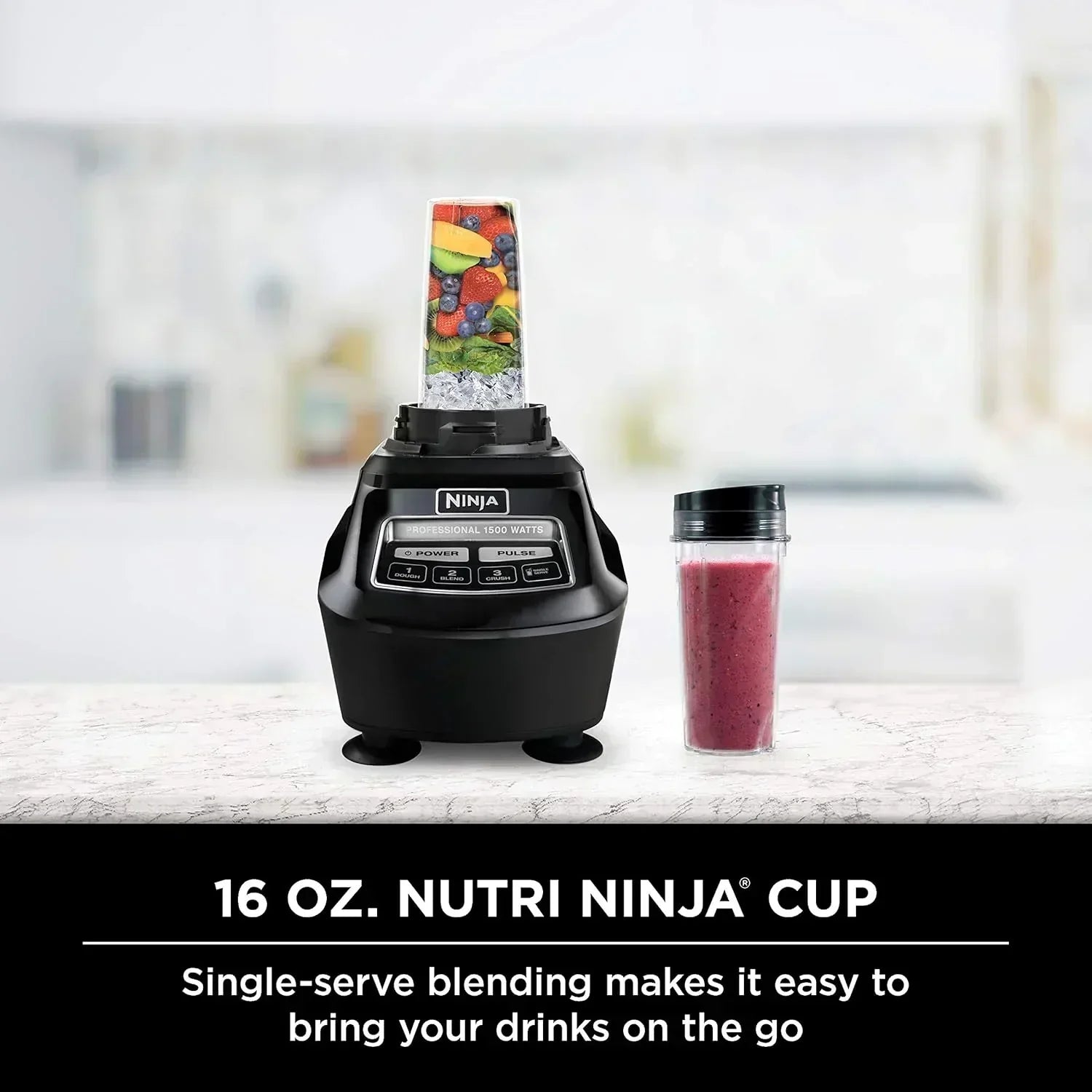Ninja Mega Kitchen System 1500 Watt 72 Ounce Full Size Blender and 8 Cup Food Processor