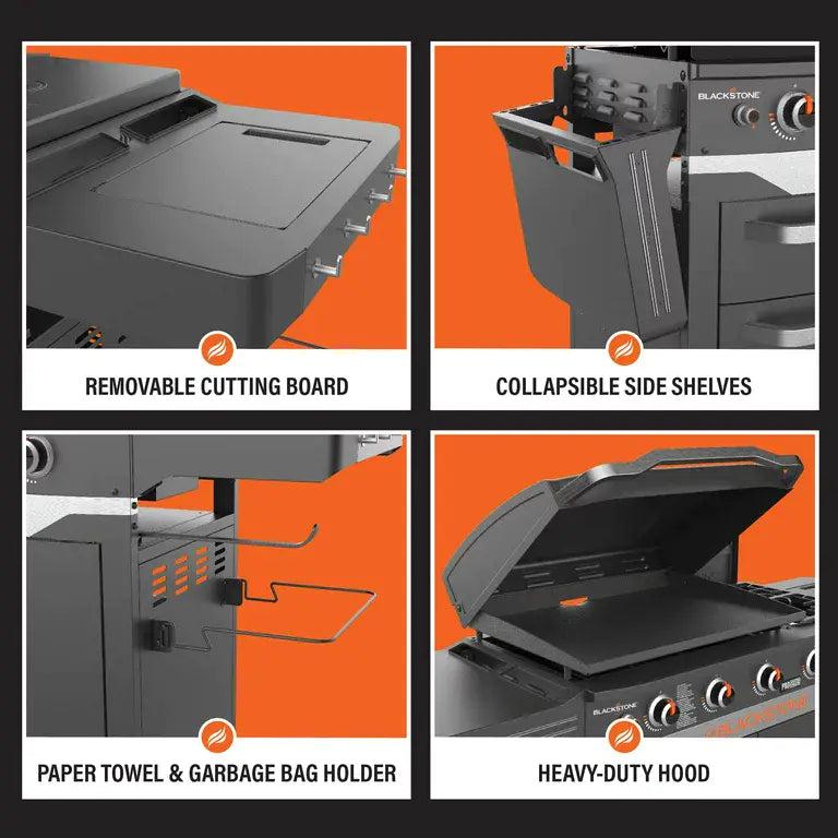 Blackstone ProSeries 5 Burner 28 Propane Griddle with Range Top