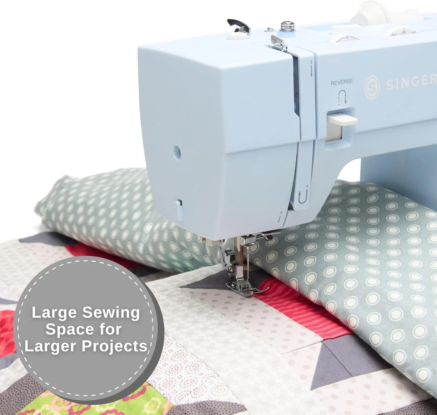 SINGER Heavy Duty 4423 High Speed Sewing Machine with Accessory Kit | Strong Motor With Enhanced Piercing Power, 97 Stitch Applications, Full Metal frame, 1-step Buttonhole & LED Light