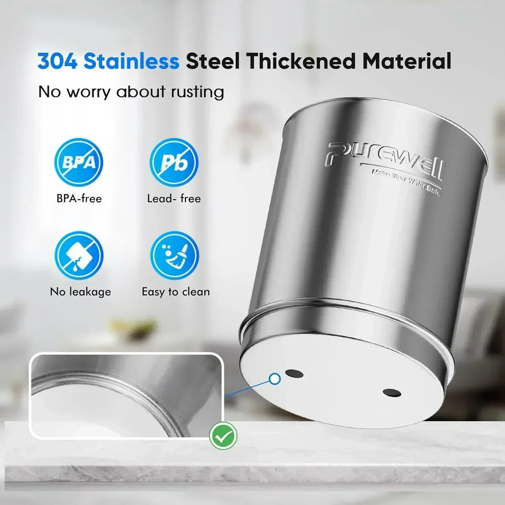 Purewell three-stage 0.01��m ultrafiltration gravity water filtration system 304