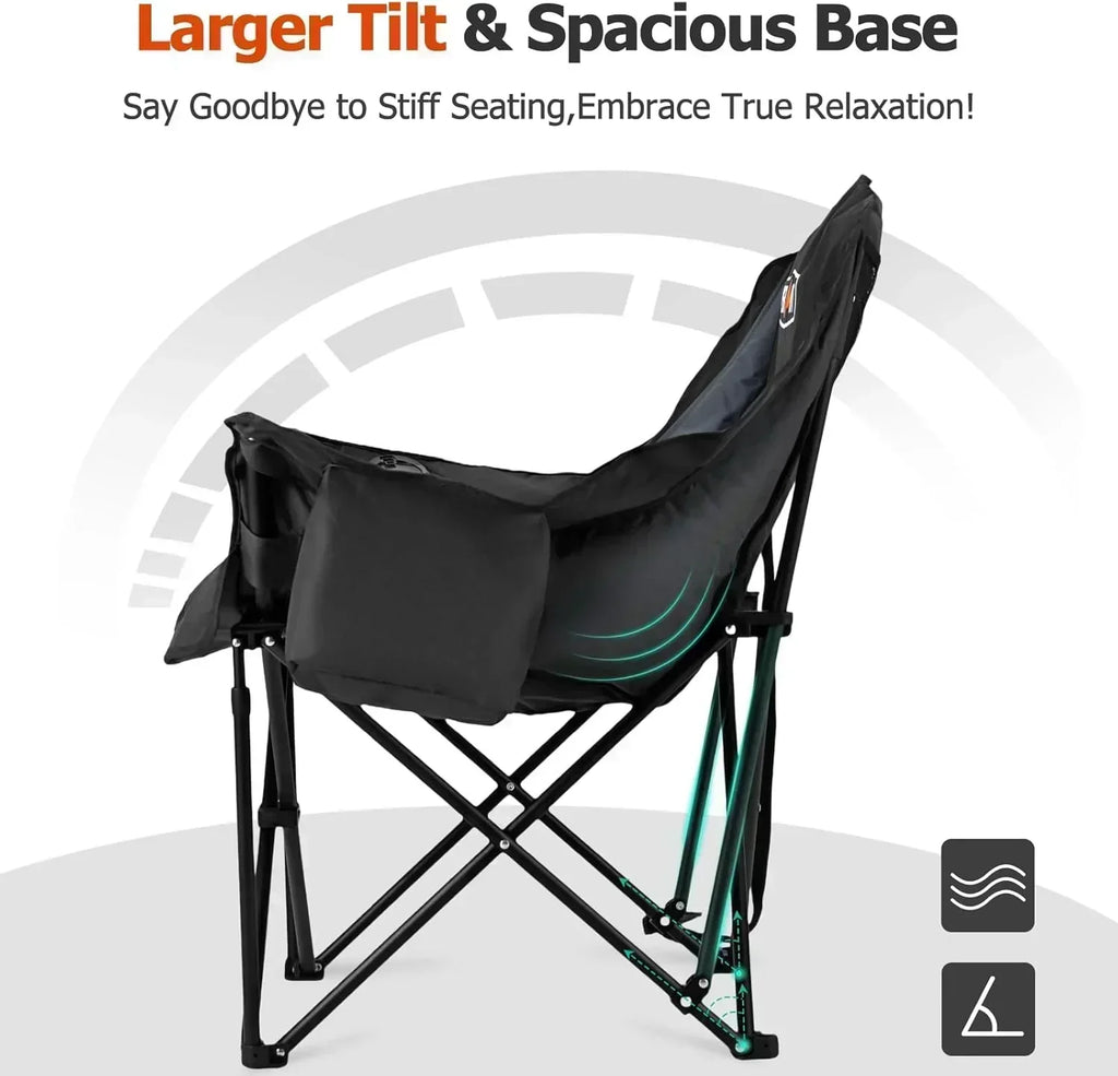 Extra Large Double Camping Chair 2 Person Comfortable Sofa Chair Adult Loveseat Lawn Chair