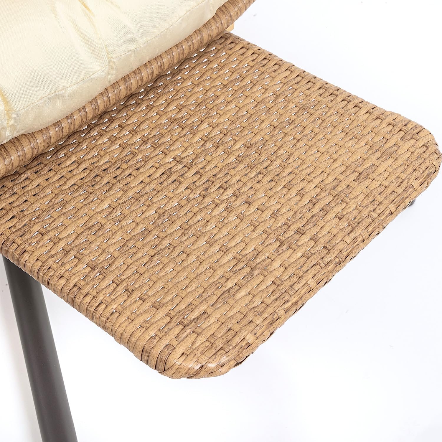 Yechen Indoor Outdoor Egg Hanging Chair Stand Patio Wicker Swing Egg Chair Swinging Chair