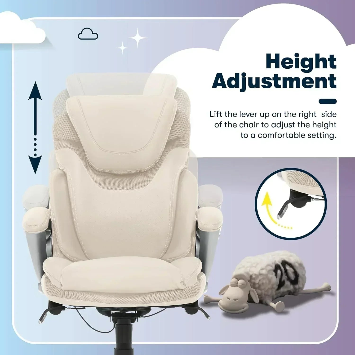 Executive office chair ergonomic computer desk and chair