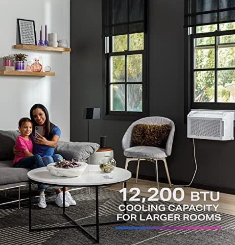PHNT10CC Clearview Air Conditioner 10,300, Inverter Technology, Ultra Quiet, Medium Rooms up to 450 Sq. FT, Full Window View with Easy Installation, Energy-Efficient Cooling, 10300 BTU, White