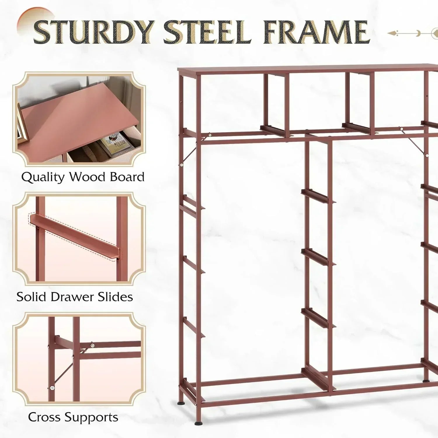 Storage Organizer Unit 11 Fabric Bins Storage Drawers Organizer Steel Frame Tall Storage Tower